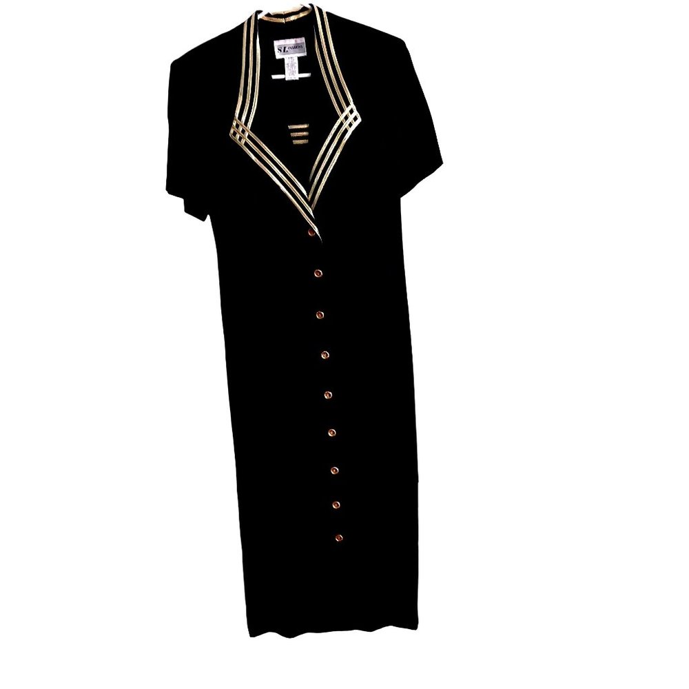 Vintage S.L. Fashions dress.  Black.  Size 16.  New